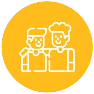 mentorship Illustration of a child being mentored.